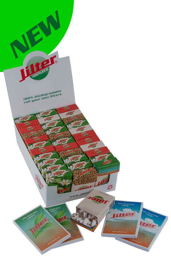 ECO-Jilter® Display-Box | 33 Schachteln à 42 Öko-Filter + Filtertips