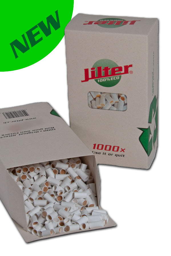 ECO-Jilter® 1'000er Box | Öko-Filter ø 6mm in Box aus Pflanzenabfällen