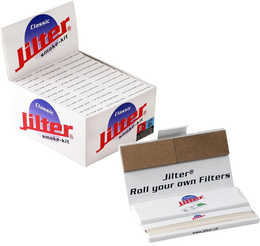 Jilter smoke-kit Display | 12x All-in-One Booklets unbleached